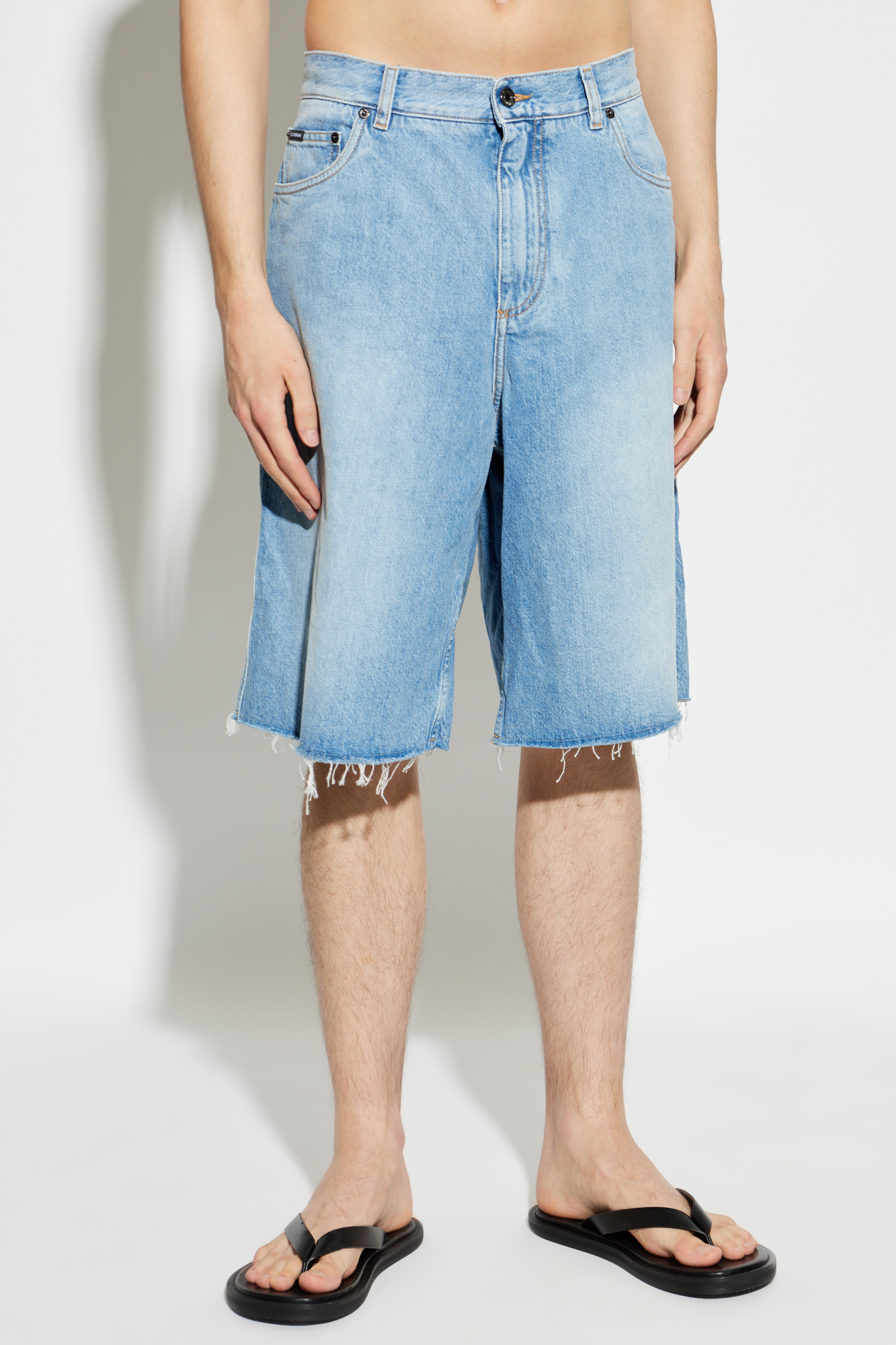 Old DOLCE&GABBANA　Baggy Shorts Син Denim shorts with a vintage effect Dolce & Gabbana - Vitkac